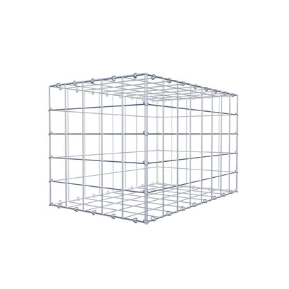 Gabione 80 cm x 50 cm x 50 cm (L x H x T), Maschenweite 10 cm x 10 cm, C-Ring