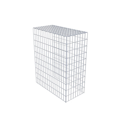 Mounted gabion type 4 100 cm x 80 cm x 40 cm (L x H x D), mesh size 5 cm x 10 cm, C-ring