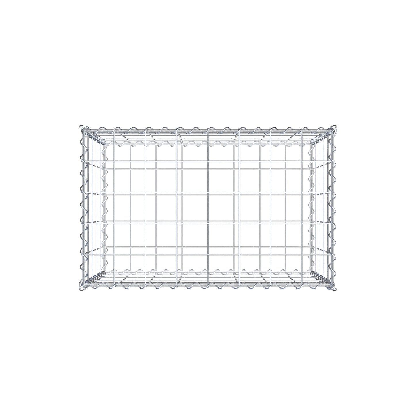 Gabion 80 cm x 50 cm x 50 cm (L x H x D), maskestørrelse 10 cm x 10 cm, spiral