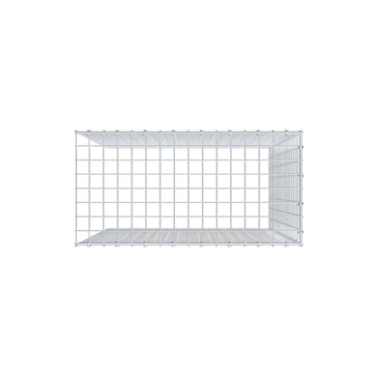 Gabbione aggiuntivo tipo 4 100 cm x 80 cm x 40 cm (L x H x P), maglia 5 cm x 5 cm, anello a C