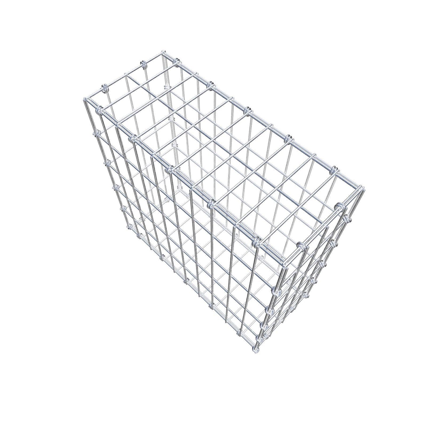 Gabion 50 cm x 50 cm x 20 cm (L x H x D), mesh size 5 x 10 cm, spiral ring
