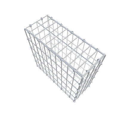 Gabion 50 cm x 50 cm x 20 cm (L x H x D), mesh size 5 x 10 cm, spiral ring
