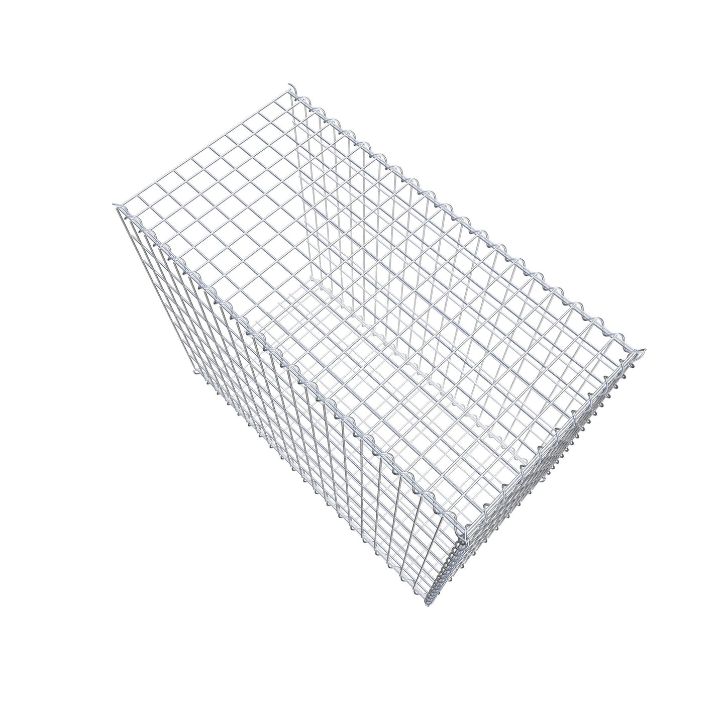 Grown-on gabion type 2 100 cm x 80 cm x 50 cm (L x H x D), mesh size 5 cm x 10 cm, spiral