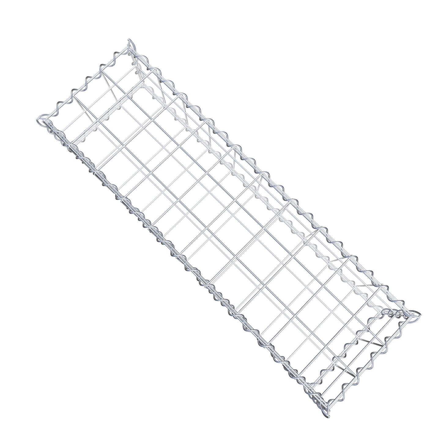 Gabião 100 cm x 20 cm x 30 cm (C x A x P), malhagem 10 cm x 10 cm, espiral
