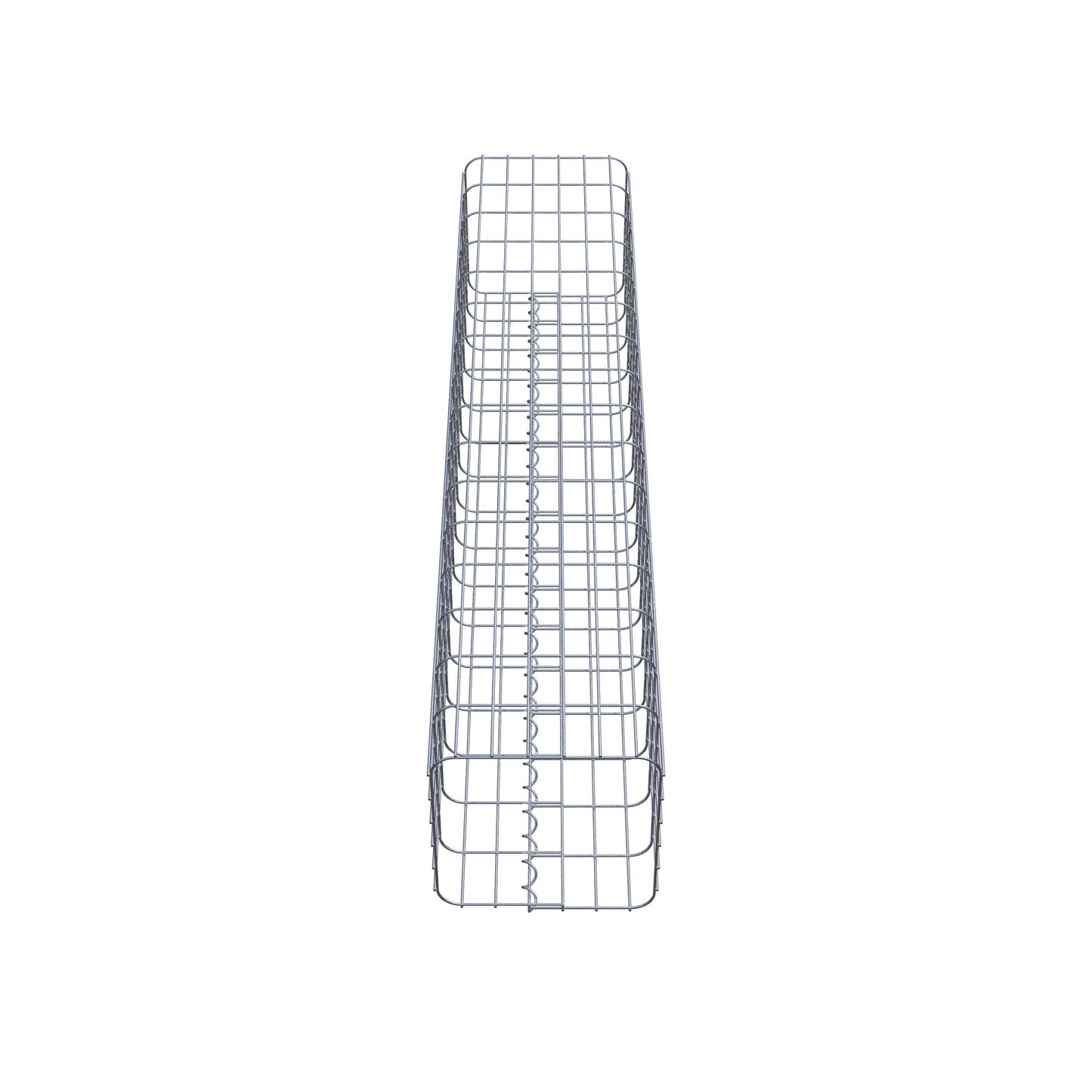 Gabionensäule eckig 32 cm x 32 cm, 160 cm Höhe, MW 5 cm x 10 cm