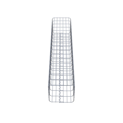 Gabionensäule eckig 32 cm x 32 cm, 160 cm Höhe, MW 5 cm x 10 cm