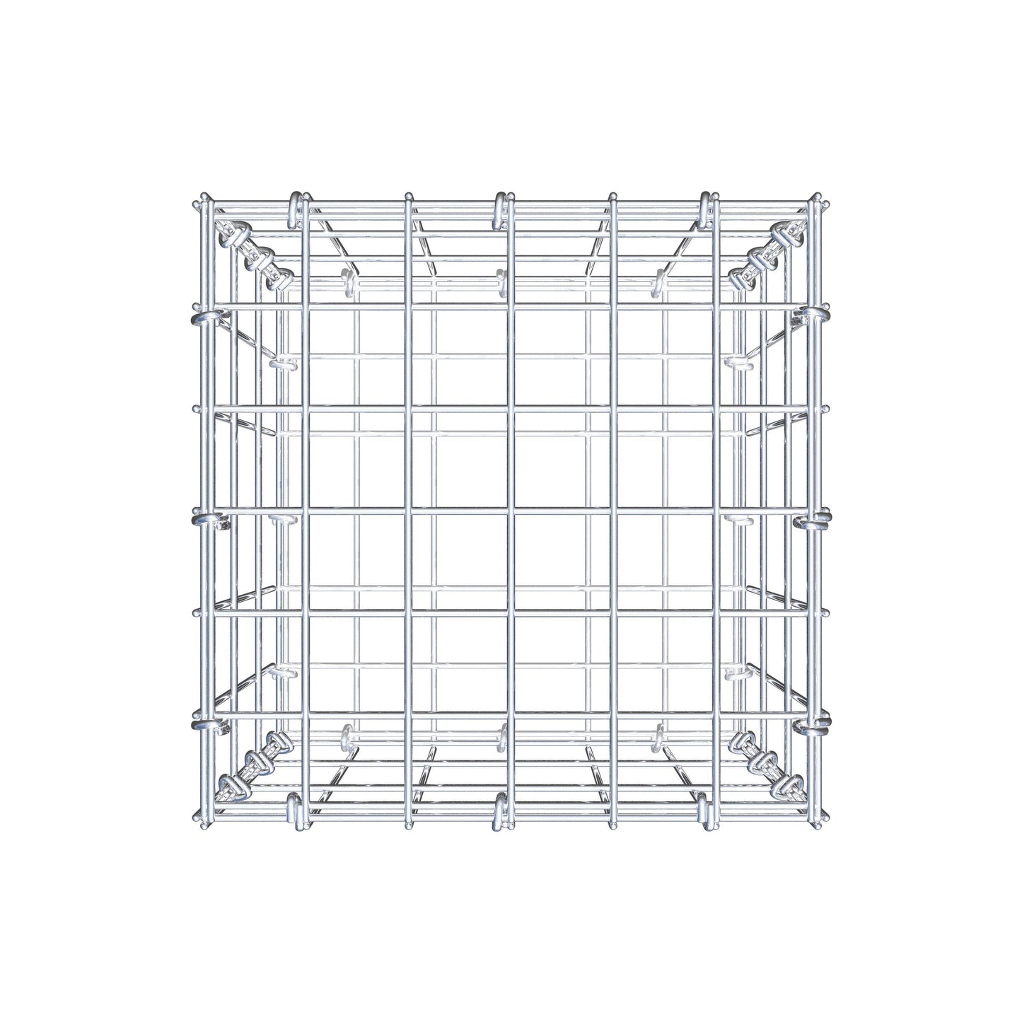 Gabione 30 cm x 30 cm x 30 cm (L x H x T), Maschenweite 5 cm x 10 cm, C-Ring