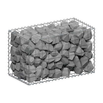 Gabion 100 cm x 60 cm x 50 cm (L x H x D), mesh size 10 cm x 10 cm, spiral