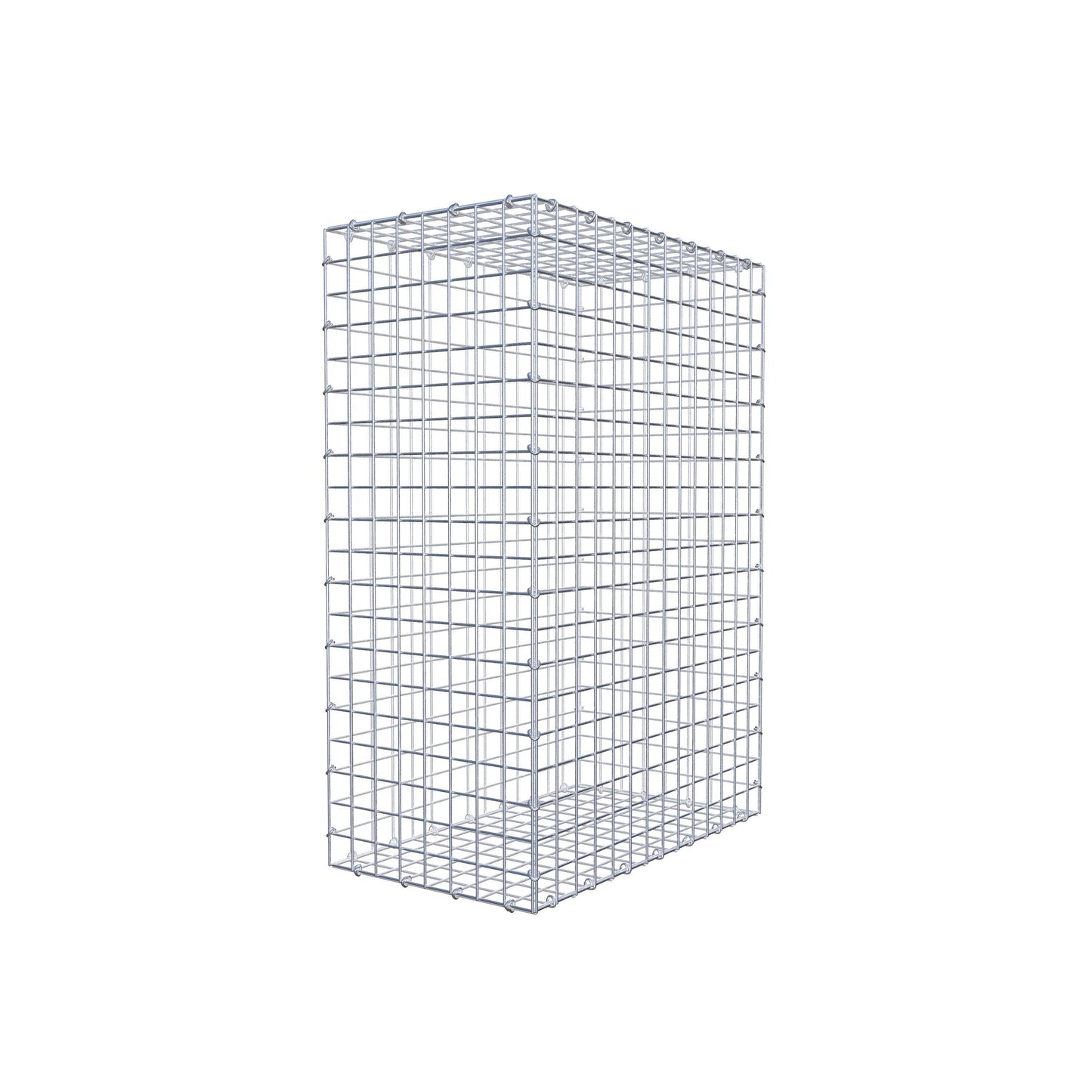 Gavión 100 cm x 70 cm x 40 cm (L x A x P), malla 5 cm x 5 cm, anillo en C