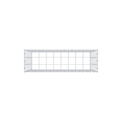 Monteret gabion type 3 100 cm x 80 cm x 30 cm (L x H x D), maskestørrelse 10 cm x 10 cm, C-ring