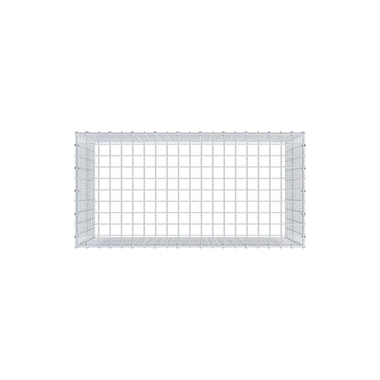 Anbaugabione Typ 3 100 cm x 60 cm x 50 cm (L x H x T), Maschenweite 5 cm x 5 cm, C-Ring