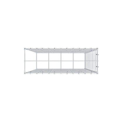 Gabião Tipo 4 100 cm x 60 cm x 20 cm (C x A x P), malhagem 10 cm x 10 cm, anel C