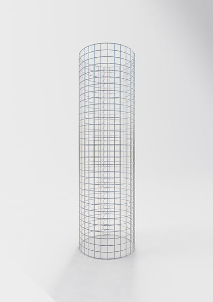 Colonna gabbionata rotonda 47 cm di diametro, 160 cm di altezza, maglia 5 cm x 5 cm