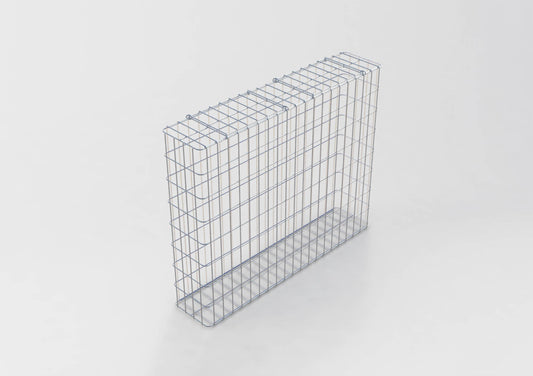 Gabbione zincato a caldo 102 cm x 82 cm x 22 cm, maglia 5 cm x 10 cm, completamente saldato