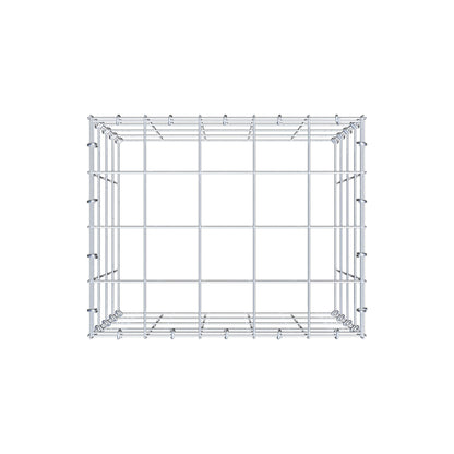Mounted gabion type 3 50 cm x 40 cm x 40 cm (L x H x D), mesh size 10 cm x 10 cm, C-ring