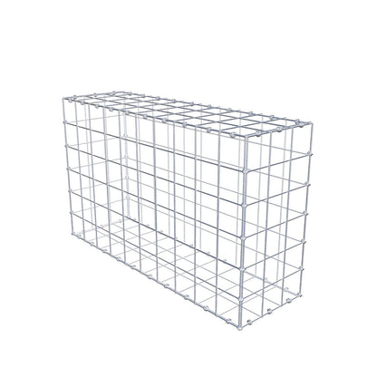 Gabion 100 cm x 60 cm x 30 cm (L x H x D), maskstorlek 10 x 10 cm, spiralring