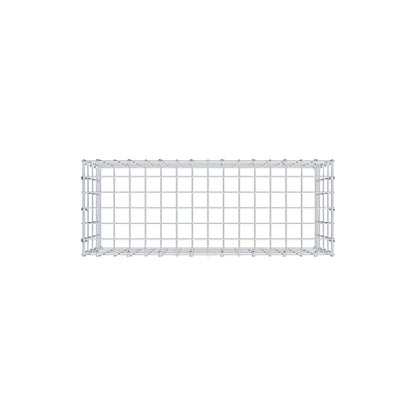 Mounted gabion type 3 80 cm x 40 cm x 30 cm (L x H x D), mesh size 5 cm x 10 cm, C-ring