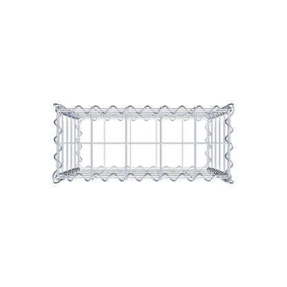 Gabione 50 cm x 50 cm x 20 cm (L x H x T), Maschenweite 10 cm x 10 cm, Spirale