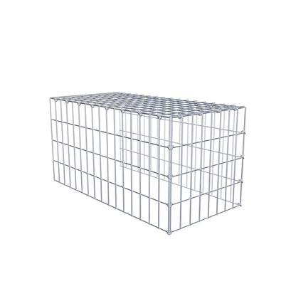 Toegevoegde pool type 4 80 cm x 40 cm x 40 cm (L x H x D), maaswijdte 5 cm x 10 cm, C-ring