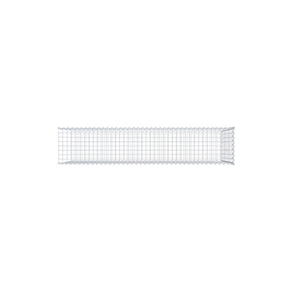 Grown-on gabion type 2 200 cm x 100 cm x 40 cm (L x H x D), mesh size 5 cm x 10 cm, spiral