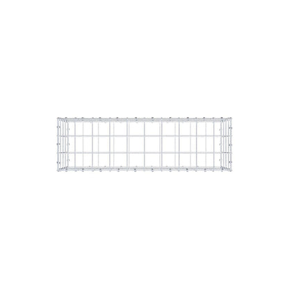 Gabion 100 cm x 40 cm x 30 cm (L x H x D), maskestørrelse 10 x 10 cm, spiralring