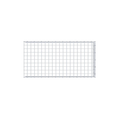 Gavión complementario de tipo 4 100 cm x 20 cm x 50 cm (L x A x P), malla 5 cm x 5 cm, anillo en C