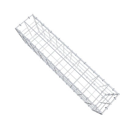 Gabion 100 cm x 30 cm x 20 cm (L x H x D), mesh size 10 cm x 10 cm, C-ring