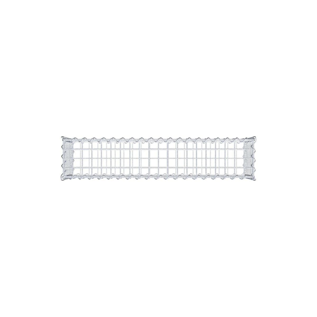 Gabione 100 cm x 30 cm x 20 cm (L x H x T), Maschenweite 5 cm x 5 cm, Spirale