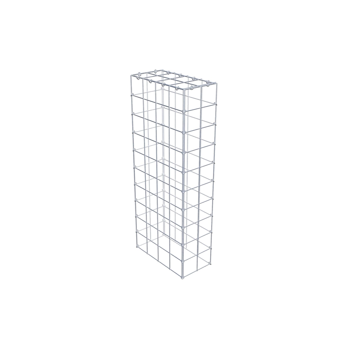 Gabbione aggiuntivo di tipo 3 100 cm x 40 cm x 20 cm (L x A x P), maglia 10 cm x 10 cm, anello a C