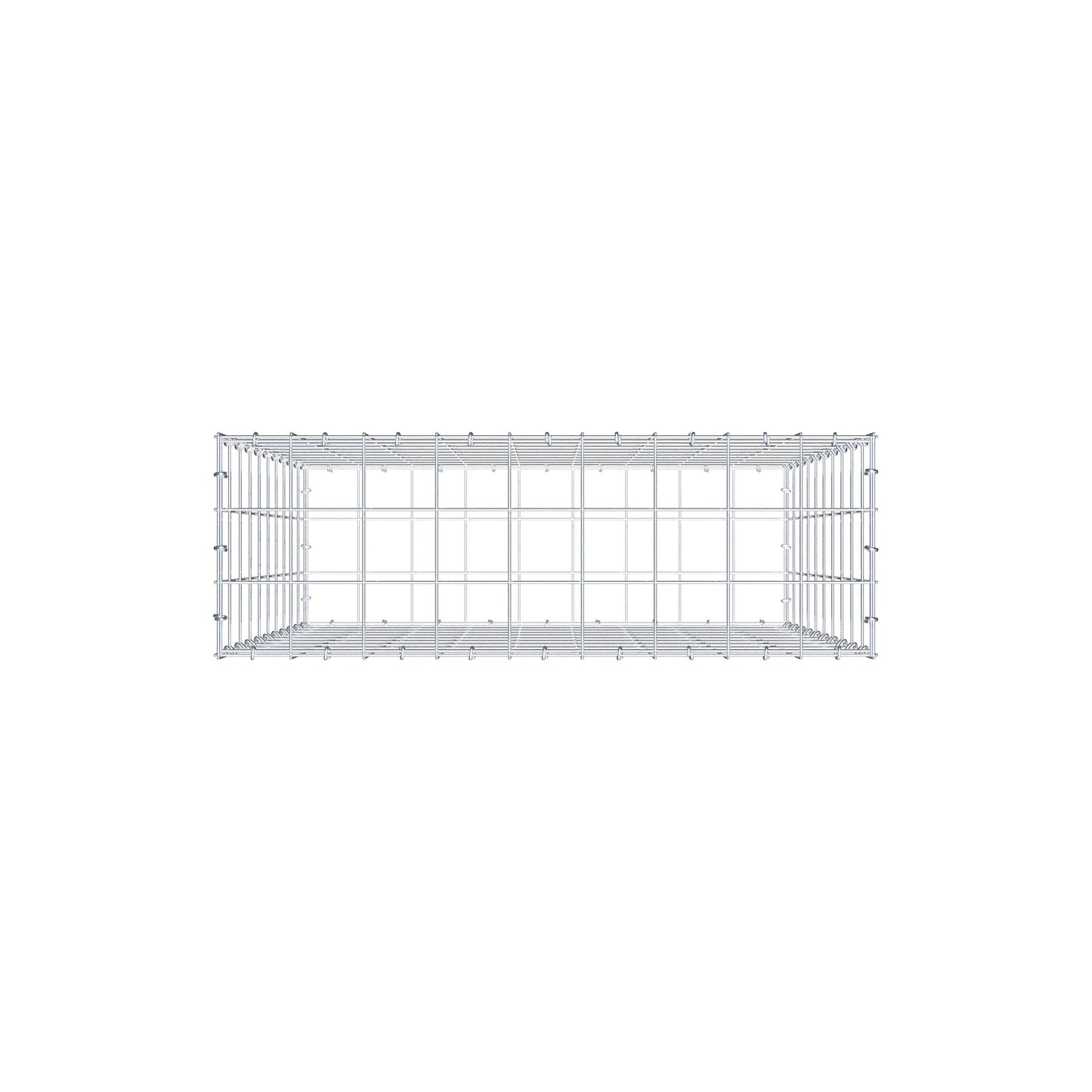 Gabion 100 cm x 90 cm x 30 cm (L x H x D), mesh size 10 cm x 10 cm, C-ring