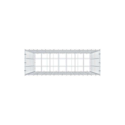 Gabion 100 cm x 90 cm x 30 cm (L x H x D), mesh size 10 cm x 10 cm, C-ring