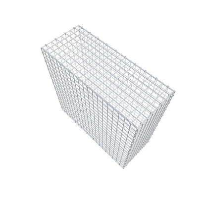 Gabione 100 cm x 100 cm x 40 cm (L x H x T), Maschenweite 5 x 5 cm, Spiralring