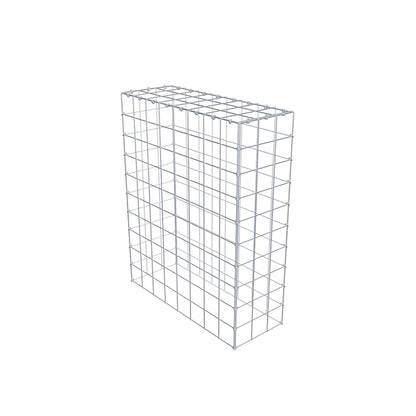 Monteret gabion type 3 100 cm x 80 cm x 30 cm (L x H x D), maskestørrelse 10 cm x 10 cm, C-ring
