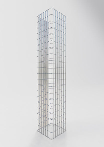 Schanskorf kolom hoekig 37 cm x 37 cm, 200 cm hoog, MW 5 cm x 10 cm