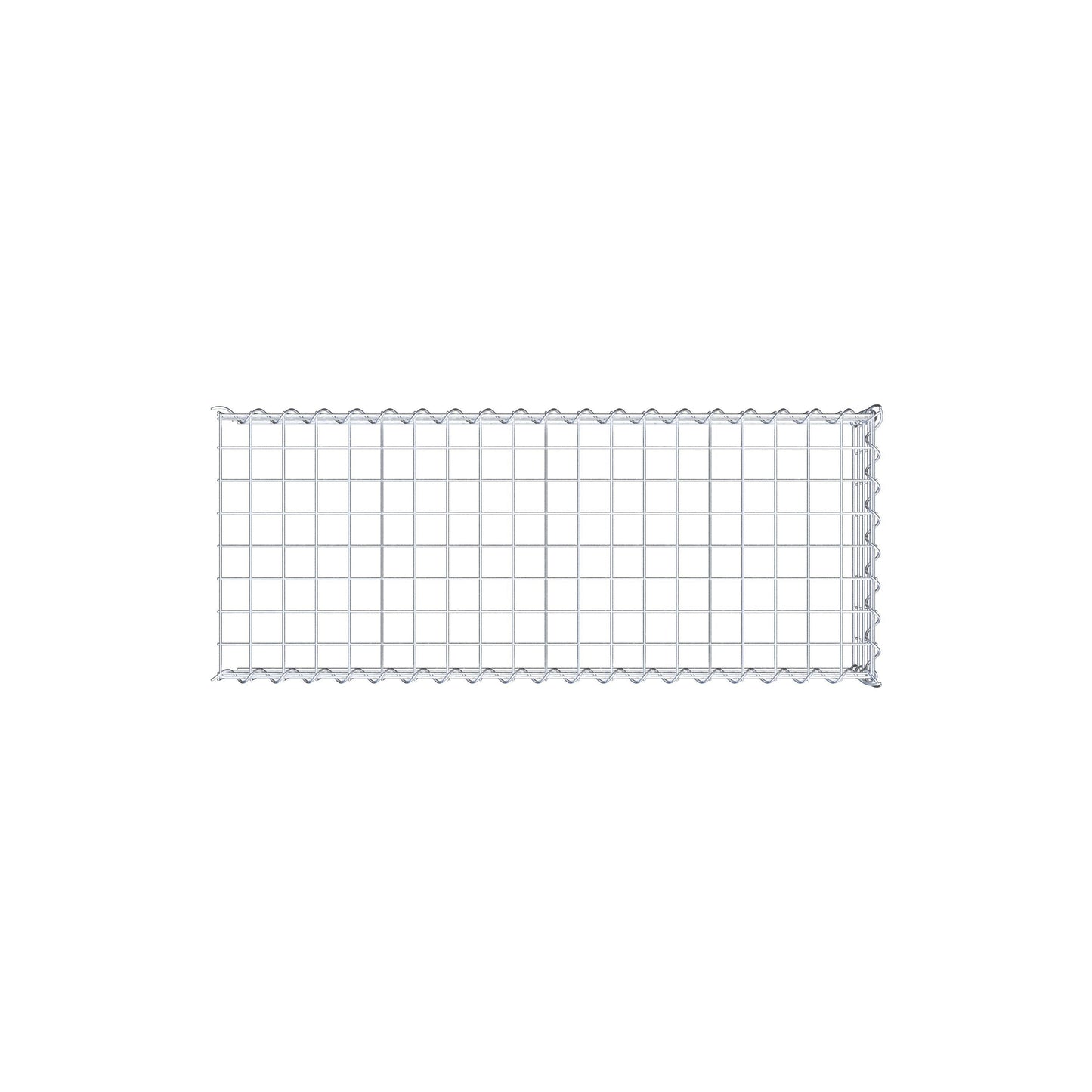 Grown-on gabion type 4 100 cm x 20 cm x 40 cm (L x H x D), mesh size 5 cm x 5 cm, spiral