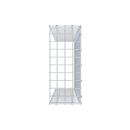 Gavión complementario de tipo 4 100 cm x 20 cm x 50 cm (L x A x P), malla 5 cm x 5 cm, anillo en C