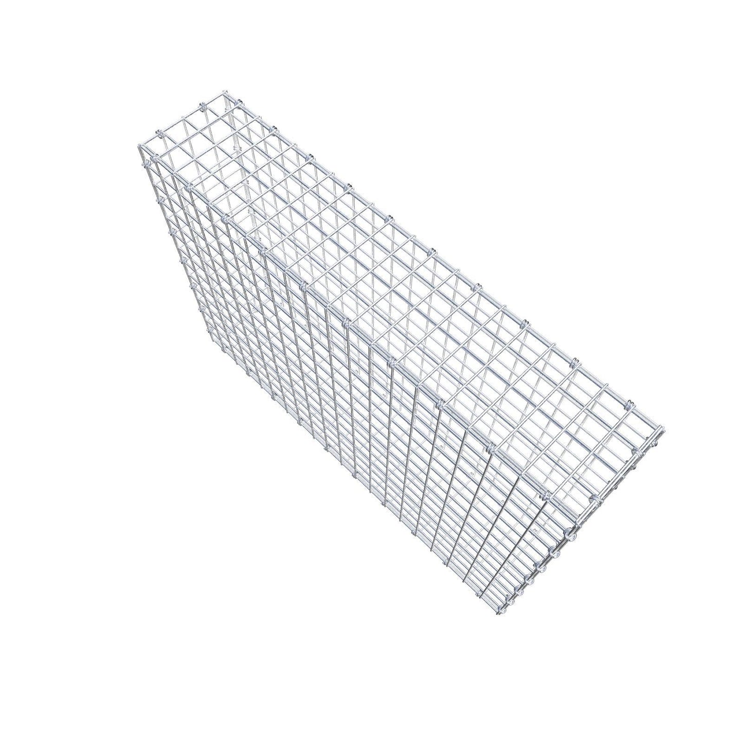 Gabion 100 cm x 70 cm x 20 cm (L x H x D), mesh size 5 x 5 cm, spiral ring
