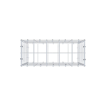 Gabion 50 cm x 40 cm x 20 cm (L x H x D), mesh size 10 cm x 10 cm, C-ring
