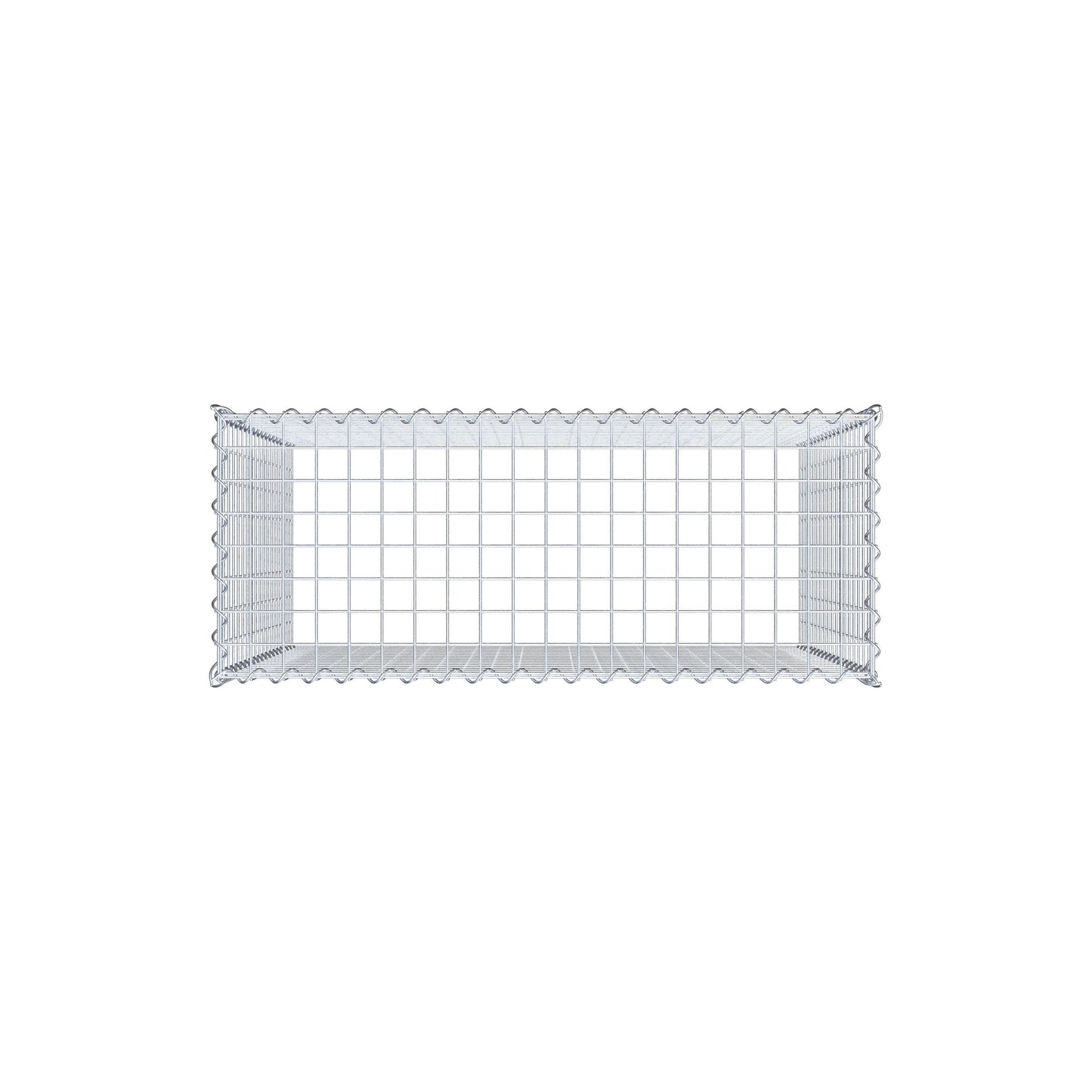 Extra gabion typ 3 100 cm x 90 cm x 40 cm (L x H x D), maskstorlek 5 cm x 5 cm, spiral