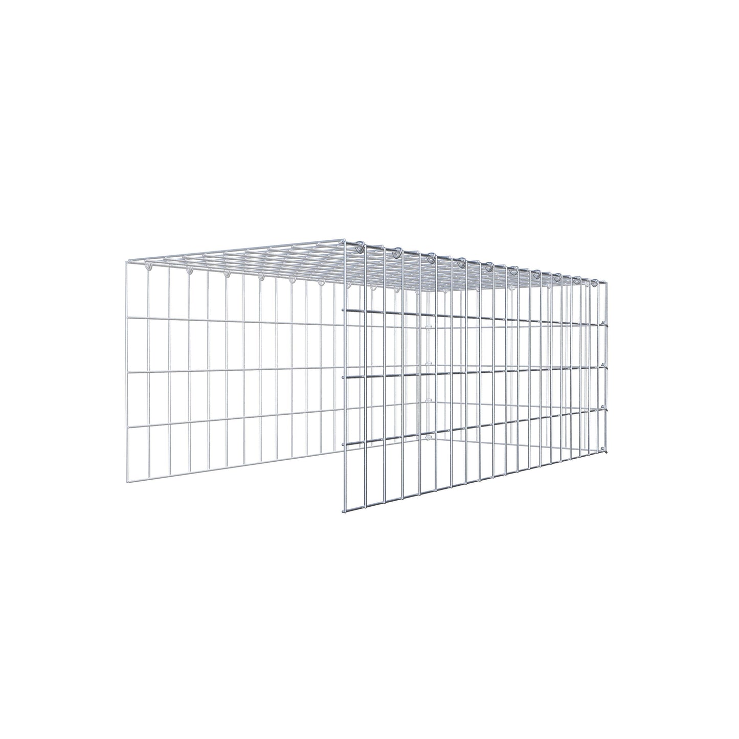Pile aggiuntivo tipo 4 100 cm x 40 cm x 50 cm (L x H x P), maglia 5 cm x 10 cm, anello a C