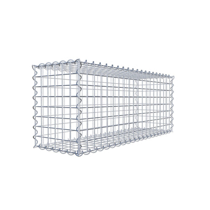 Gabbione 100 cm x 40 cm x 30 cm (L x H x P), maglia 5 cm x 5 cm, spirale