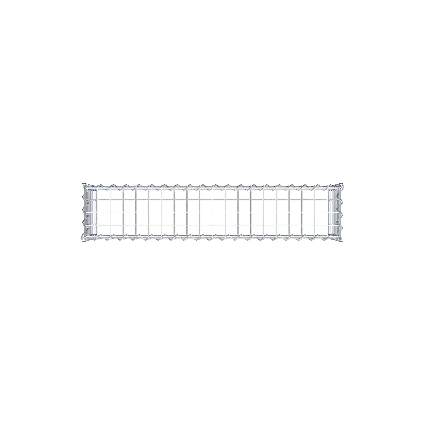 Anbaugabione Typ 3 100 cm x 30 cm x 20 cm (L x H x T), Maschenweite 5 cm x 5 cm, Spirale