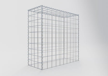 Grown-on gabion type 3 100 cm x 100 cm x 40 cm (L x H x D), mesh size 10 cm x 10 cm, spiral