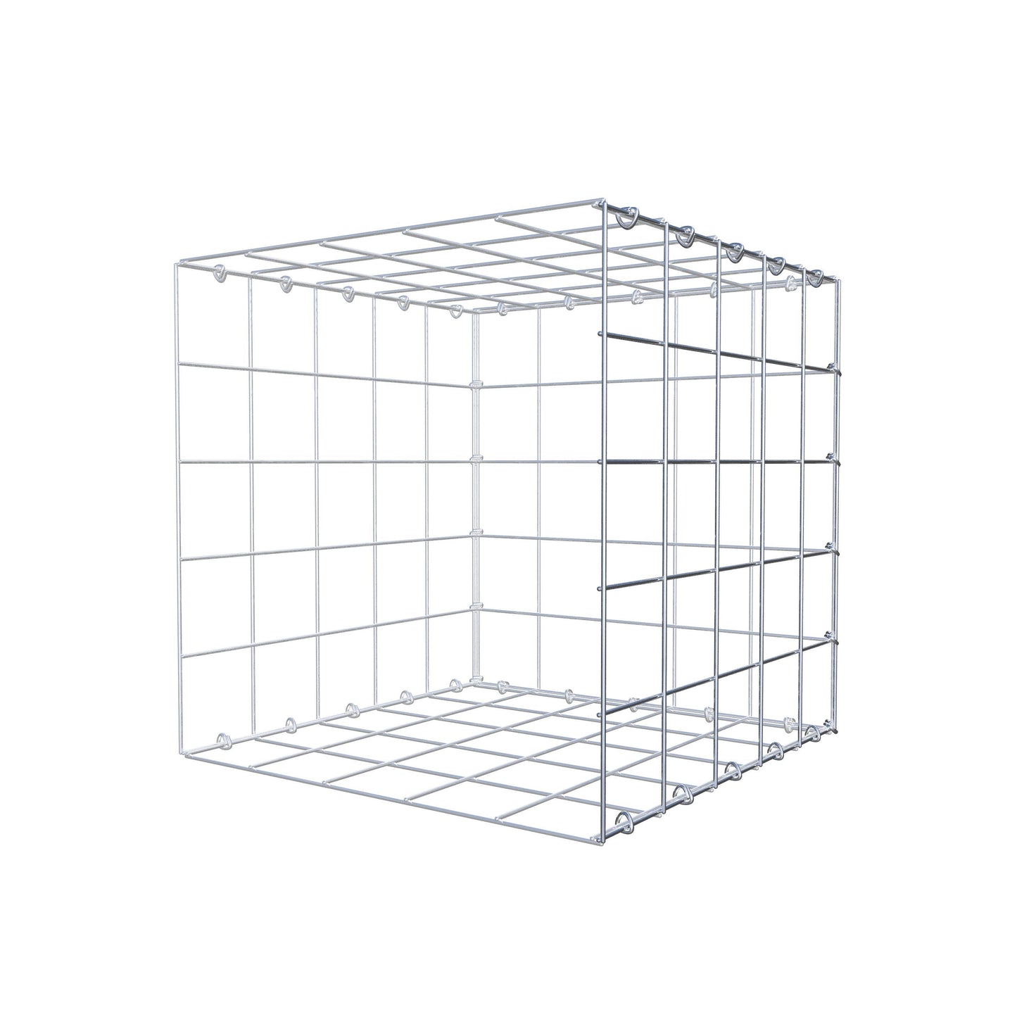 Gavión adicional tipo 2 50 cm x 50 cm x 50 cm (L x A x P), malla 10 cm x 10 cm, anillo en C