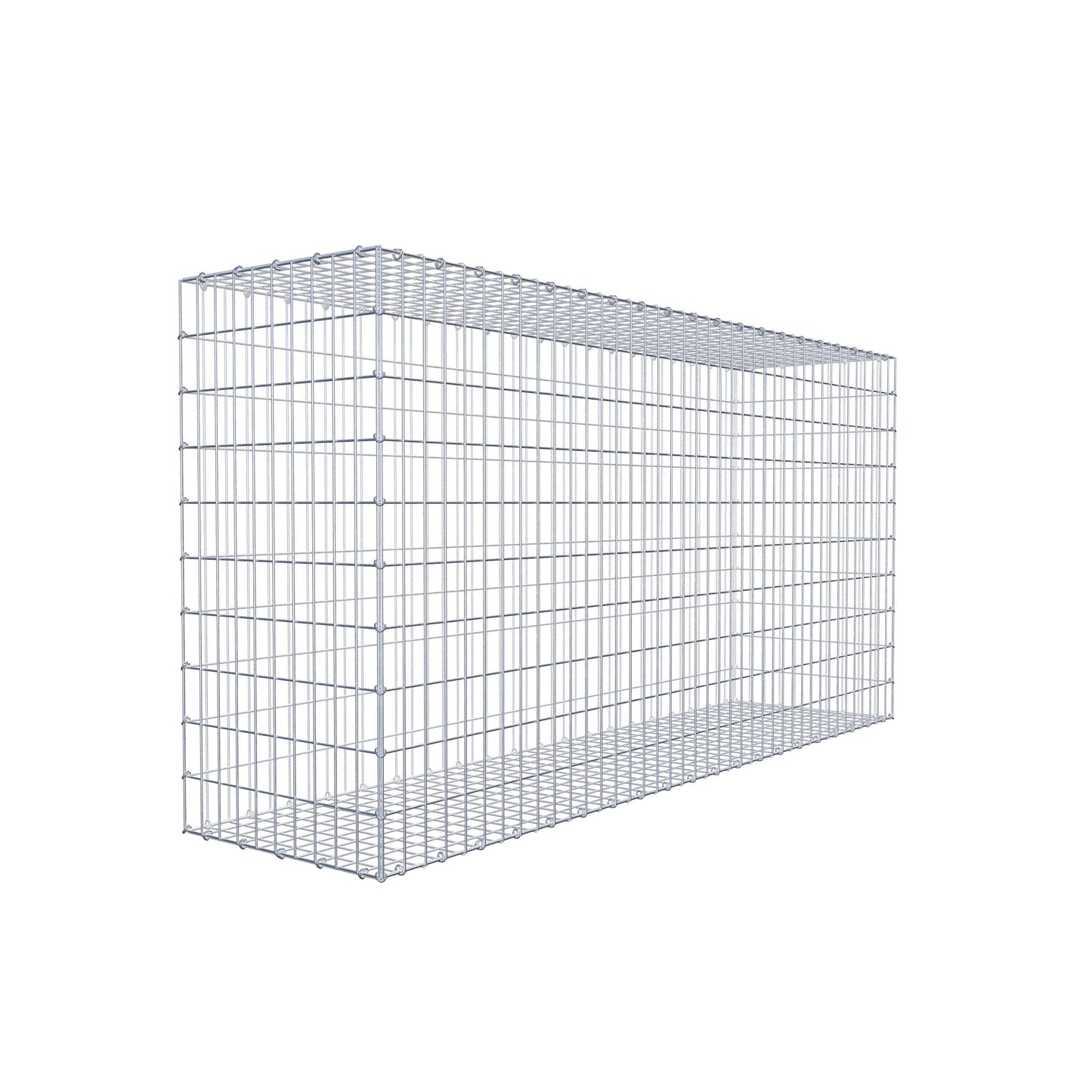 Gabion 200 cm x 100 cm x 50 cm (L x H x D), maskestørrelse 5 cm x 10 cm, C-ring