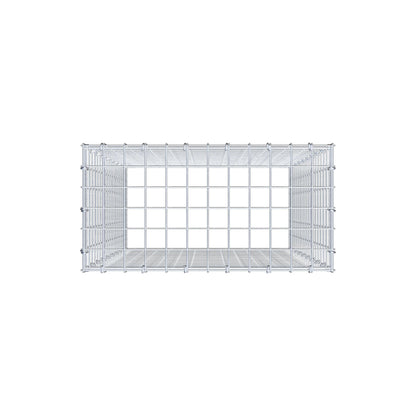 Anbaugabione Typ 3 100 cm x 60 cm x 30 cm (L x H x T), Maschenweite 5 cm x 5 cm, C-Ring