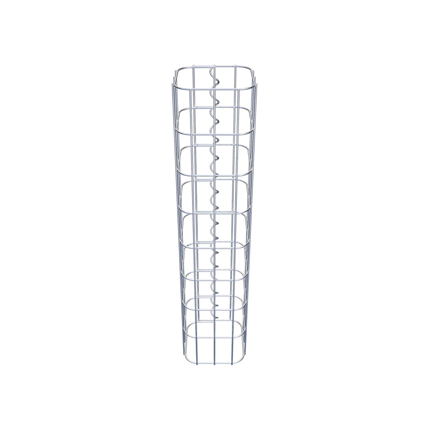 Gabionsøjle firkantet 17 cm x 17 cm, 80 cm højde, MW 5 cm x 10 cm