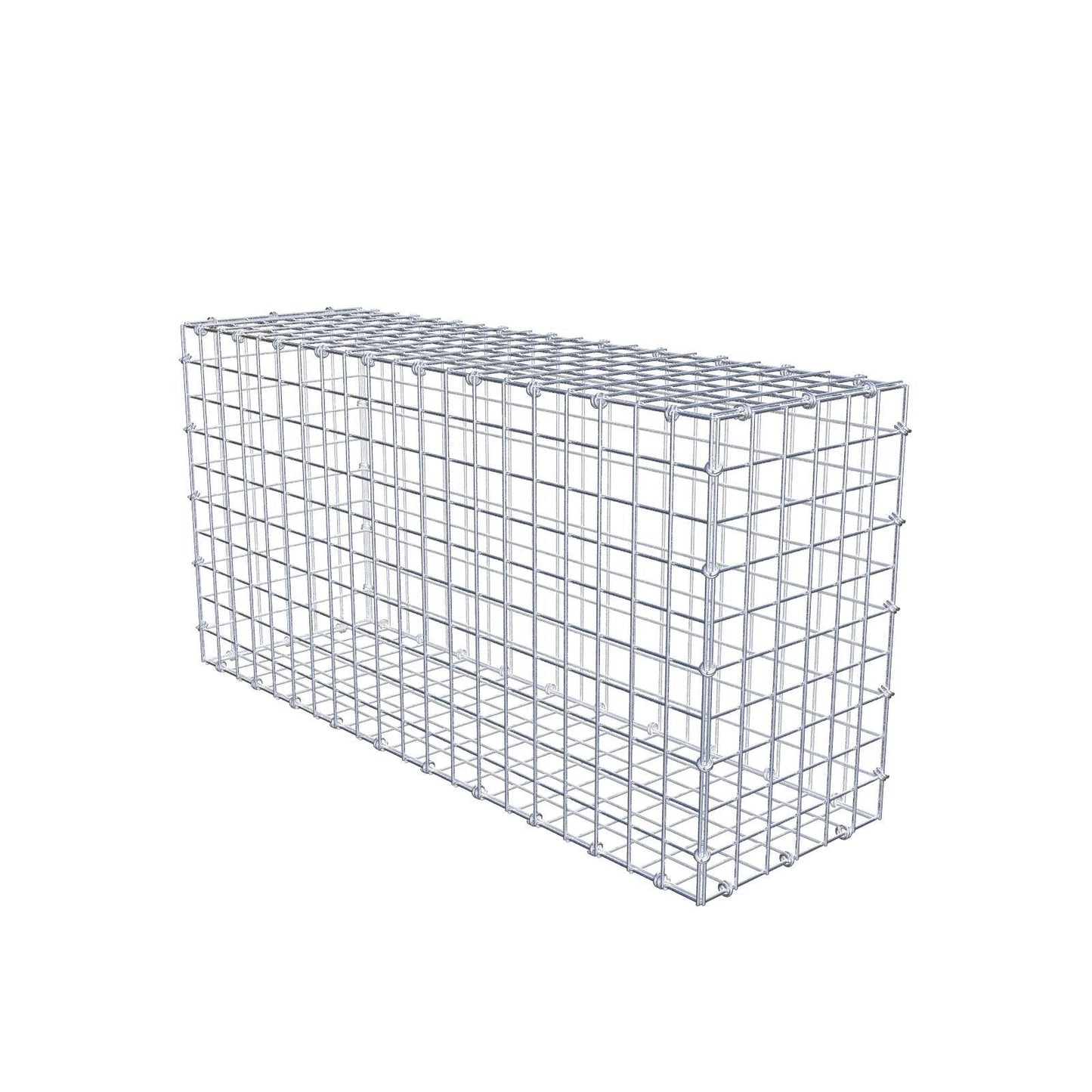 Gabione 100 cm x 50 cm x 30 cm (L x H x T), Maschenweite 5 x 5 cm, Spiralring