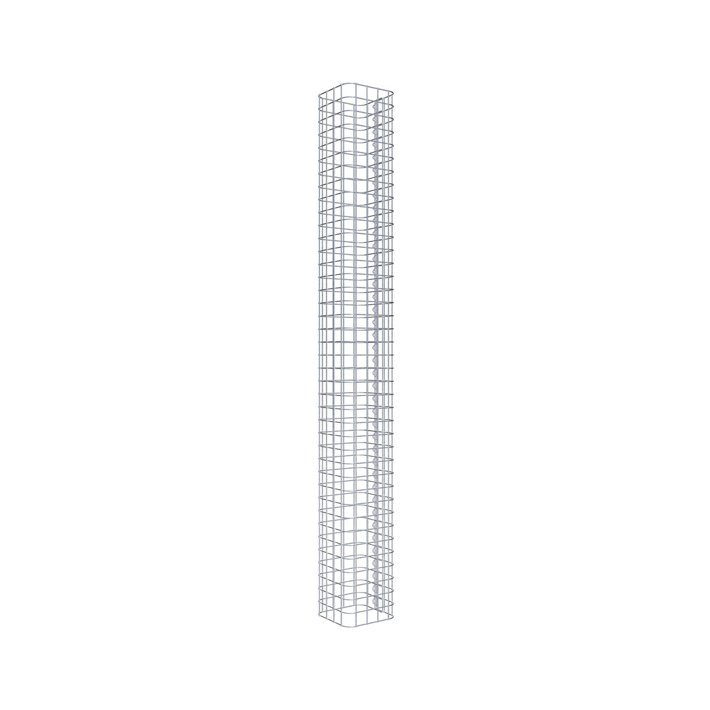 Gabion column square 22 cm x 22 cm, 200 cm high, MW 5 cm x 5 cm