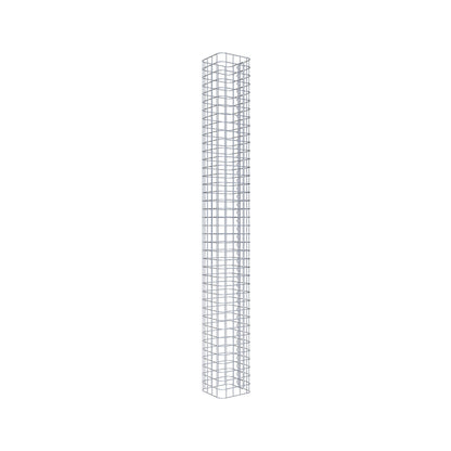 Gabion column square 22 cm x 22 cm, 200 cm high, MW 5 cm x 5 cm